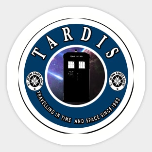 TARDIS TRAVELLING IN TIME SINCE 1963 Sticker